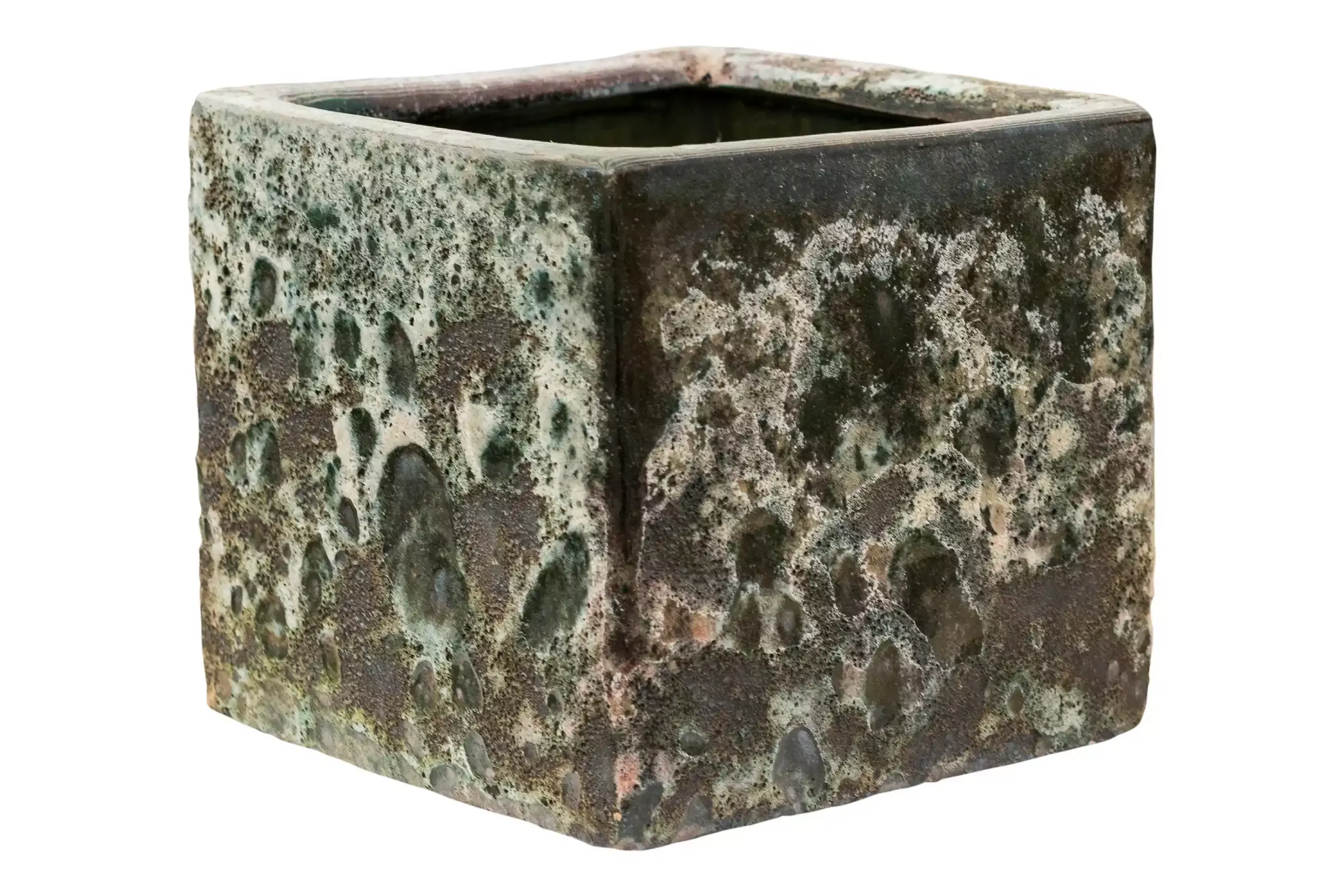 Lava Ceramic Square Planter | Indoor Plant Pot