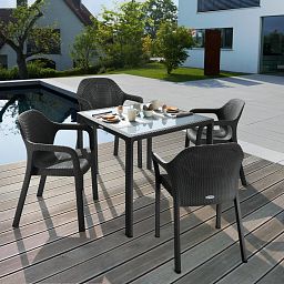 LECHUZA Patio Dining Garden Table
