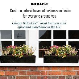 IDEALIST Lite Window Box Light Concrete Planter