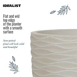 IDEALIST Lite Wave Style Outdoor Egg Planter
