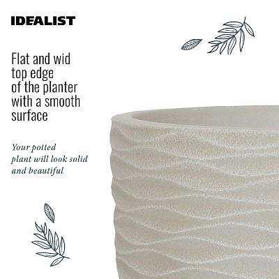 IDEALIST Lite Wave Style Outdoor Egg Planter