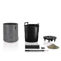 LECHUZA TRENDCOVER Round Self-watering Planter
