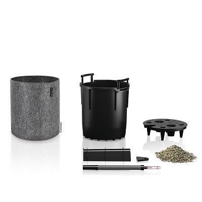 LECHUZA TRENDCOVER Round Self-watering Planter