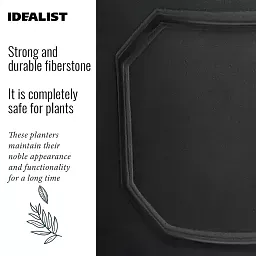 IDEALIST Chelsea Light Concrete Cylinder Garden Planter