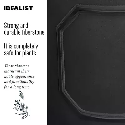 IDEALIST Chelsea Light Concrete Cylinder Garden Planter
