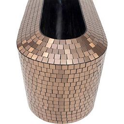 PIXEL Table Top Round Fiberglass Planter