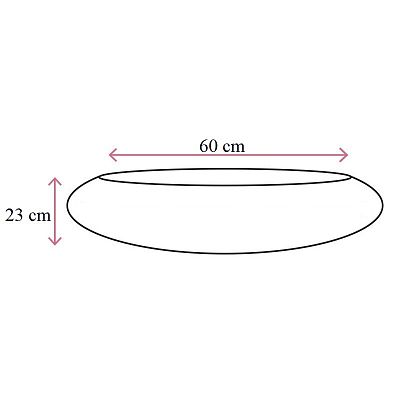 Round Fiberstone Bowl Glossy Tara Planter by Idealist Premium