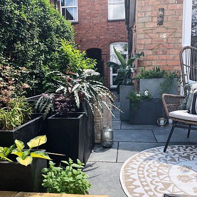 IDEALIST Lite Contemporary Light Concrete Trough Planter