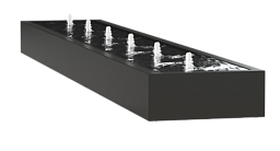 Aluminium Trough Fountain Watertable