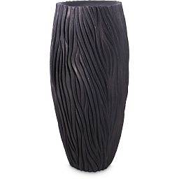 River Aluminium Round Tall Polystone Outdoor Planter
