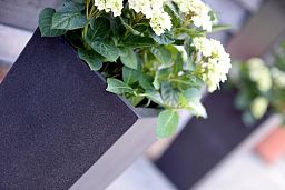 Tall Tapered Fiberstone Contemporary Planter by Cadix Capi Lux