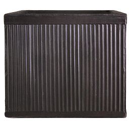 IDEALIST Lite Vertical Ribbed Vintage Style Square Planter