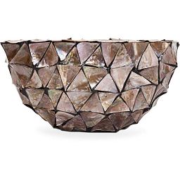 SHELL Oval Polystone Planter