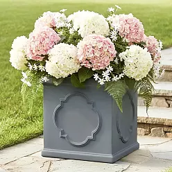 IDEALIST Windsor Light Stone Square Garden Planter