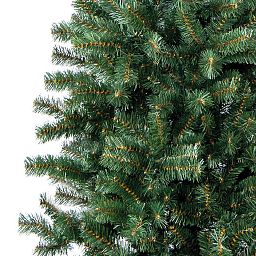 XMMS Edinburgh Artificial Slim Christmas Tree with Tree Skirt & Cotton Gloves Pine Green Needles