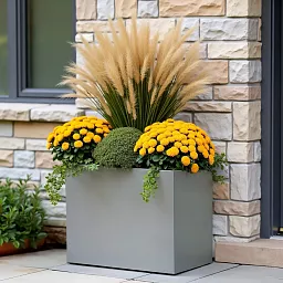 IDEALIST Lite Contemporary Light Concrete Trough Planter