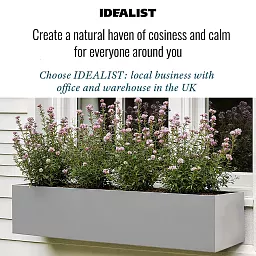 IDEALIST Lite Window Box Light Concrete Planter