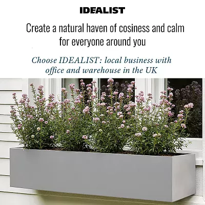 IDEALIST Lite Window Box Light Concrete Planter