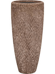 Polystone Tall Planter + Liner | Round Vase Indoor Plant Pot