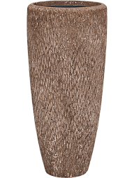 Polystone Tall Planter + Liner | Round Vase Indoor Plant Pot