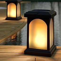 TrueFlame USB Crook Premium Outdoor Solar Garden Light Lanterns
