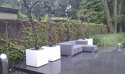 Florida Outdoor Aluminum Square Planter
