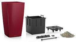 LECHUZA CUBICO Square Tall Poly Resin Self-watering Planter