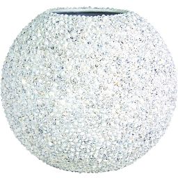 Beach Shell Round Polystone Indoor Planter