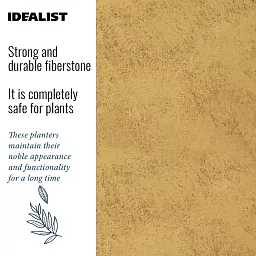 IDEALIST Lite Tall Square Metallic Indoor Planter