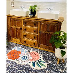 IDEALIST Lite Honeycomb Style Egg Planter on Legs, Round Pot Plant Stand Indoor