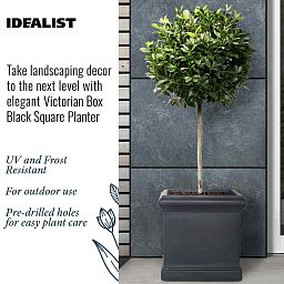 IDEALIST Lite Victorian Box Square Light Stone Outdoor Planter