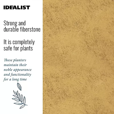 IDEALIST Lite Tall Square Metallic Indoor Planter