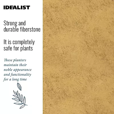 IDEALIST Lite Tall Square Metallic Indoor Planter