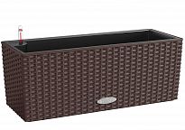 LECHUZA BALCONERA Cottage 50 Mocha Self-watering Window Box Plant Pot ...