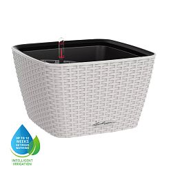 LECHUZA BACINO Cottage Square Poly Resin Self-watering Planter