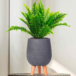 IDEALIST Lite Honeycomb Style Egg Planter on Legs, Round Pot Plant Stand Indoor
