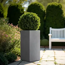 IDEALIST Lite Tall Square Contemporary Light Concrete Planter