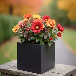IDEALIST Lite Square Box Contemporary Light Concrete Planter