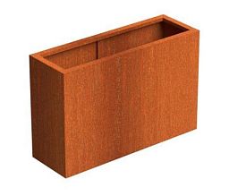 Andes Outdoor Corten Steel Trough Planter