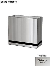 Superline Trend Plus on Wheels Rectangle Indoor Planter