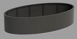 Aluminium Ellipse Outdoor Aluminum Round Planter
