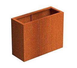 Andes Outdoor Corten Steel Trough Planter