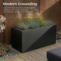 IDEALIST Lite Contemporary Light Concrete High Trough Planter