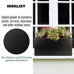 IDEALIST Lite Contemporary Light Concrete Trough Planter