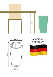 Chrysalidocarpus in LECHUZA CILINDRO Self-watering Planter, Total Height 150 cm