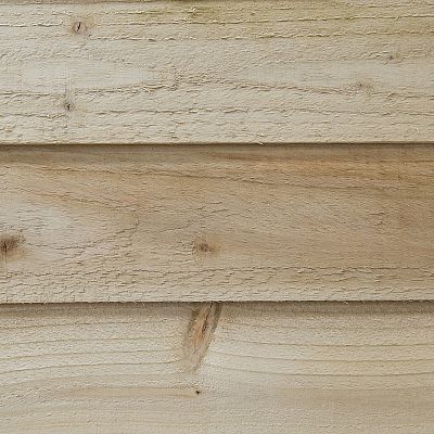 Installed Outdoor Pressure Treated Wooden Overlap Apex Tall Garden Store by Forest Garden