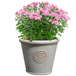 IDEALIST Lite Rustic Style Rolled Rim Wide Vase Outdoor Planter