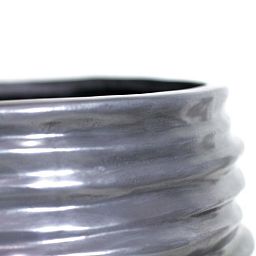 Toga conical Round Tall Polystone Outdoor Planter