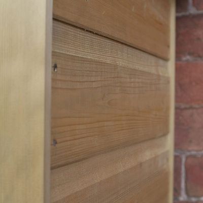 Installed Outdoor Pressure Treated Wooden Shiplap Apex Tall Garden Store by Forest Garden