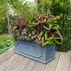 IDEALIST Lite Faux Lead Chelsea Light Concrete Through Planter